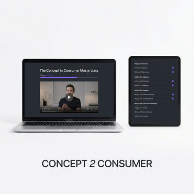 The Concept to Consumer Masterclass - comprehensive video course